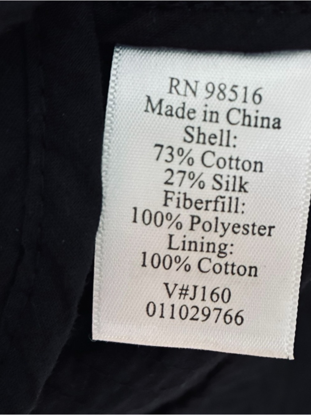 Coldwater Creek Size 6 Black Bow Quilted Two-Button Silk Blend Blazer Jacket - Picture 9 of 10